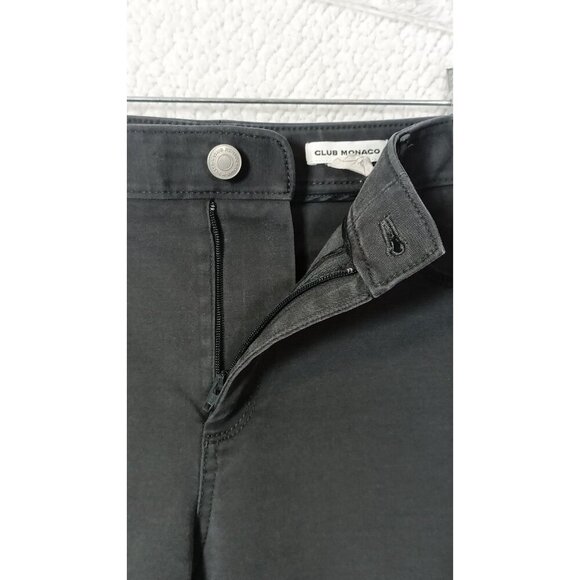 Club Monaco Women's Skinny Leg Mid Rise Pants Size 6 Gray Stretch Cotton Blend - Picture 7 of 11
